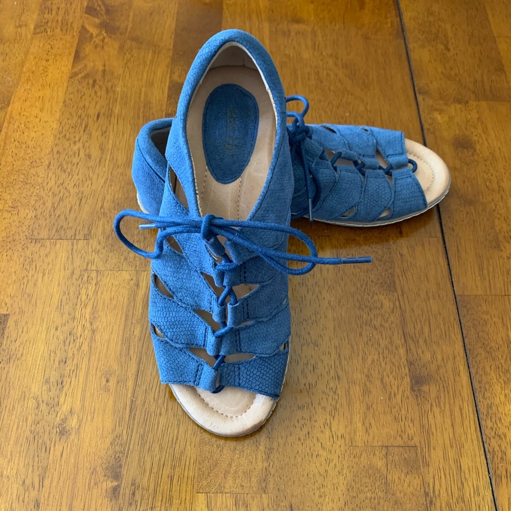 Women's "Earth" Plover Sandals, Sapphire Blue, 7.5